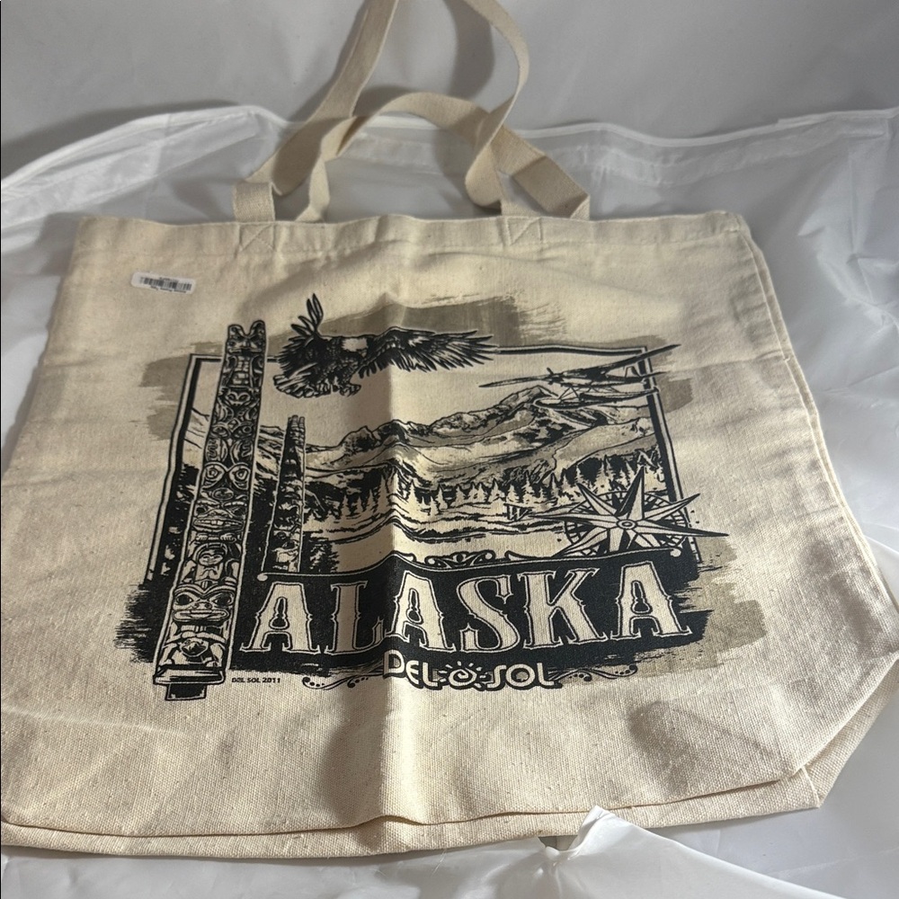 Alaska Cream Tote Bag